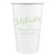 Expressive Script Celebrate Paper Coffee Cups Image 5 of 5