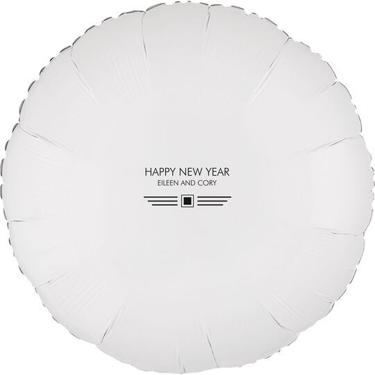 Modern Deco Scroll Mylar Balloons