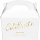Expressive Script Celebrate Gable Favor Boxes Image 3 of 5