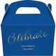 Expressive Script Celebrate Gable Favor Boxes Image 2 of 5