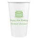Sophisticated Birthday Cake Paper Coffee Cups Image 1 of 2