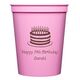 Sophisticated Birthday Cake Stadium Cups Image 2 of 2