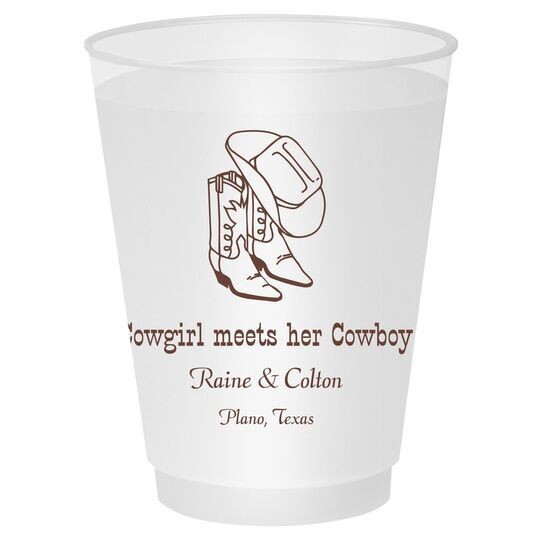 Plastic Cowboy Boot Cups