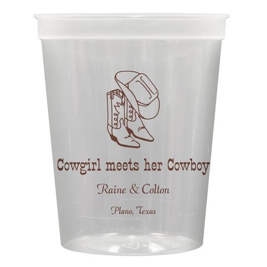 20oz Light-Up Plastic Cowboy Boot Mug