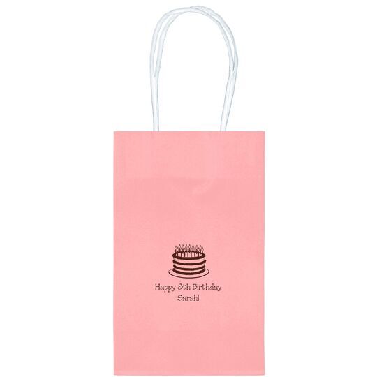 Sophisticated Birthday Cake Medium Twisted Handled Bags
