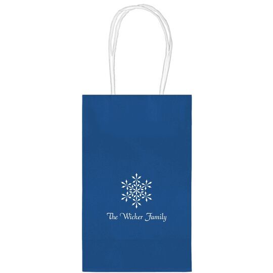 Simply Snowflake Medium Twisted Handled Bags