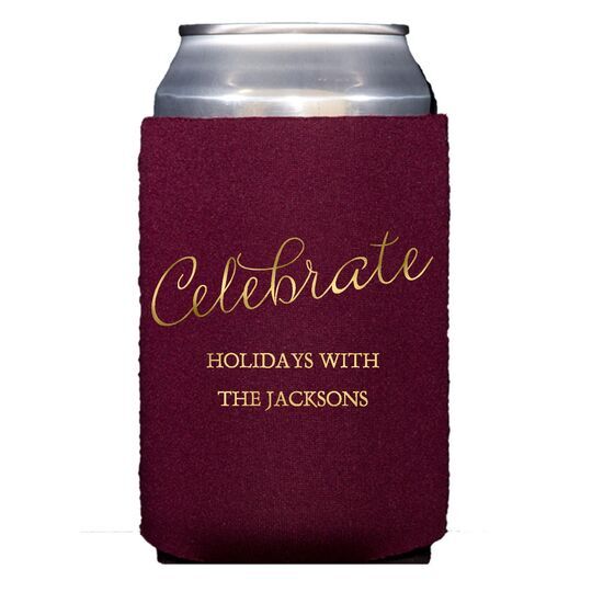 Expressive Script Celebrate Collapsible Huggers