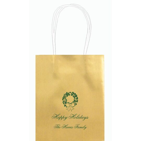 Traditional Wreath Mini Twisted Handled Bags