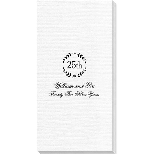 Pick Your Anniversary Wreath Deville Guest Towels