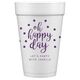 Confetti Dots Oh Happy Day Styrofoam Cups Image 1 of 3