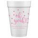Confetti Dots Oh Yeah! Styrofoam Cups Image 1 of 4