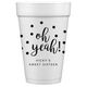 Confetti Dots Oh Yeah! Styrofoam Cups Image 2 of 4