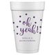 Confetti Dots Oh Yeah! Styrofoam Cups Image 3 of 4