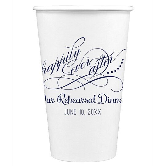 Happily Ever After Paper Coffee Cups