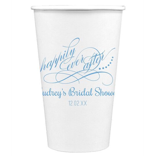 Happily Ever After Paper Coffee Cups
