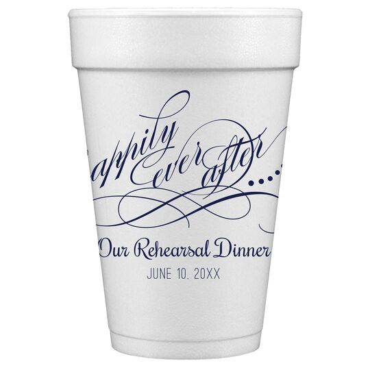 Happily Ever After Styrofoam Cups
