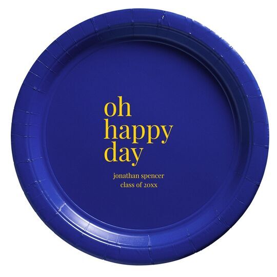 Oh Happy Day Paper Plates
