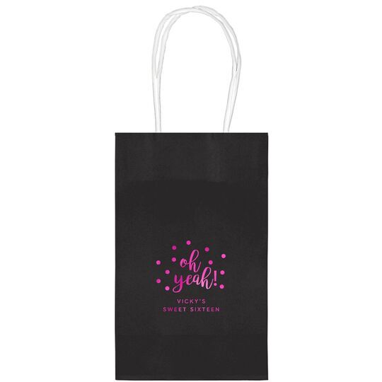 Confetti Dots Oh Yeah! Medium Twisted Handled Bags