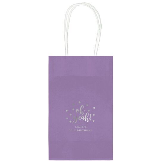 Confetti Dots Oh Yeah! Medium Twisted Handled Bags