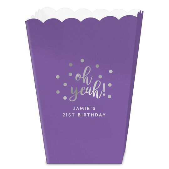 Confetti Dots Oh Yeah! Mini Popcorn Boxes