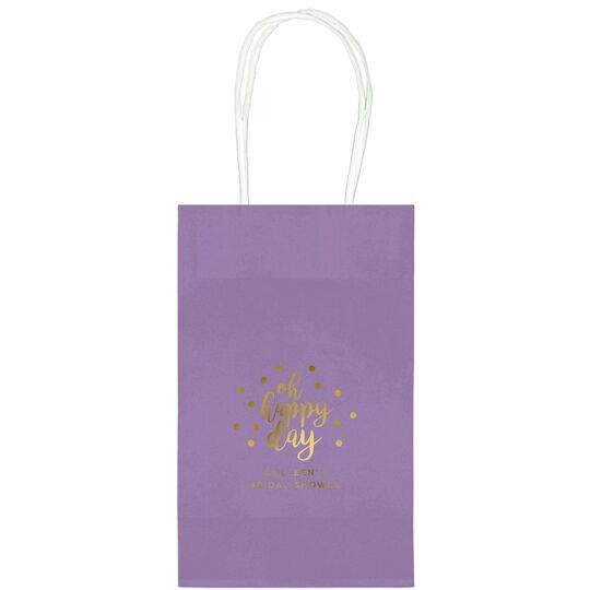 Confetti Dots Oh Happy Day Medium Twisted Handled Bags