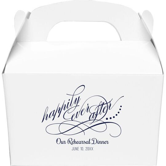 Happily Ever After Gable Favor Boxes