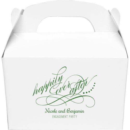 Happily Ever After Gable Favor Boxes