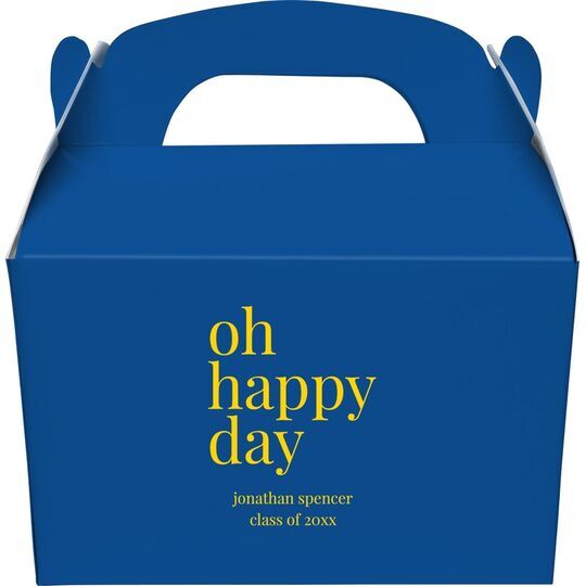 Oh Happy Day Gable Favor Boxes