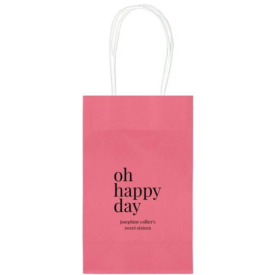 Oh Happy Day Medium Twisted Handled Bags