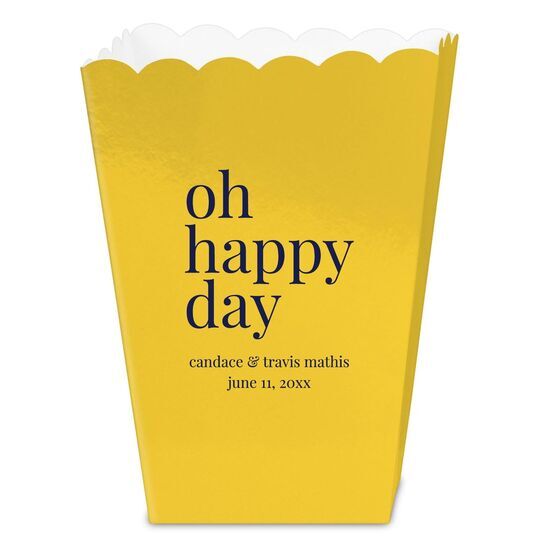 Oh Happy Day Mini Popcorn Boxes