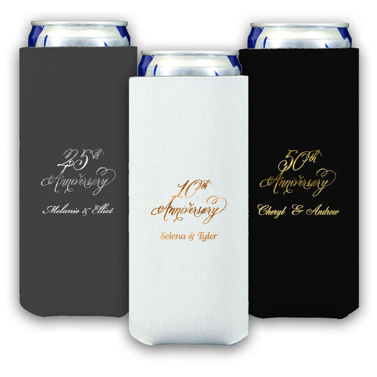 Pick Your Elegant Anniversary Year Collapsible Slim Huggers