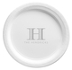 Striped Initial Paper Plates Image 2 of 3