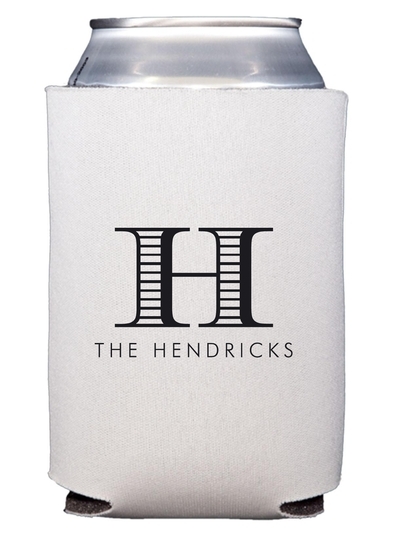 Striped Initial Collapsible Huggers