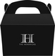 Striped Initial Gable Favor Boxes Image 2 of 3