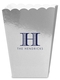 Striped Initial Mini Popcorn Boxes Image 1 of 3