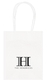 Striped Initial Mini Twisted Handled Bags Image 3 of 3