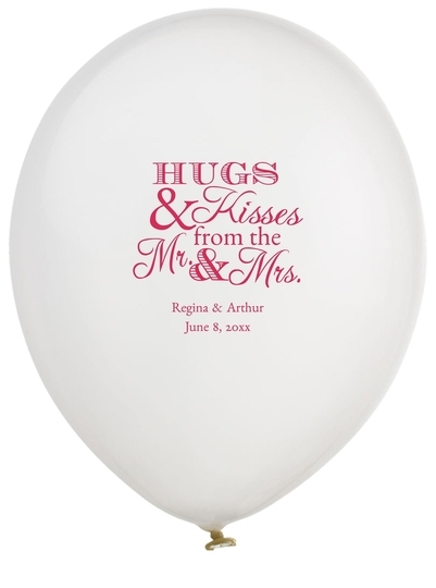 Hugs and Kisses Latex Balloons