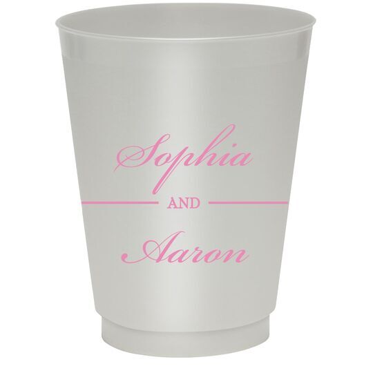 Duo Name Colored Shatterproof Cups