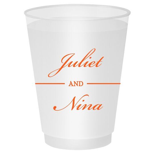 Duo Name Shatterproof Cups