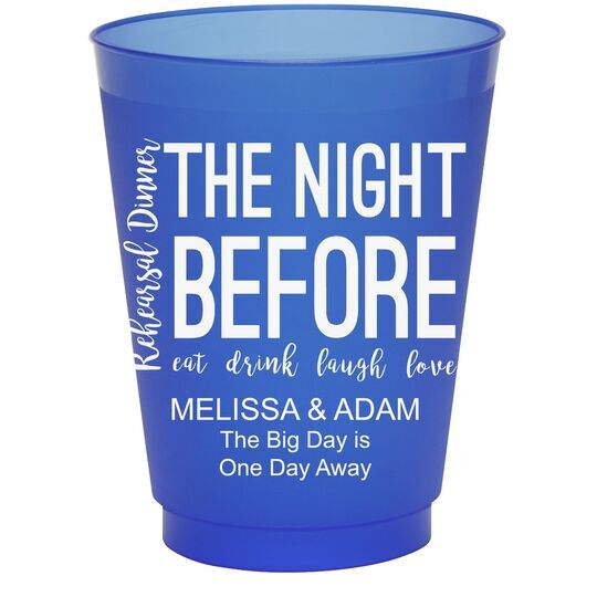 The Night Before Colored Shatterproof Cups