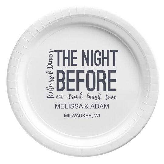 The Night Before Paper Plates