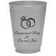 Wedding Rings Colored Shatterproof Cups Image 1 of 3