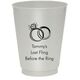 Wedding Rings Colored Shatterproof Cups Image 2 of 3