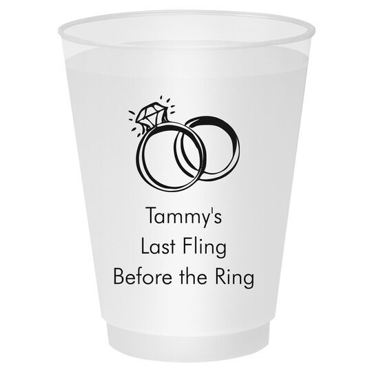 Wedding Rings Shatterproof Cups