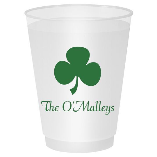 Three Leaf Shamrock Shatterproof Cups