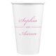 Duo Name Paper Coffee Cups Image 1 of 4