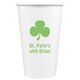Three Leaf Shamrock Paper Coffee Cups Image 2 of 2