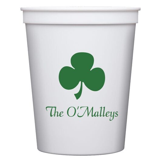 Three Leaf Shamrock Stadium Cups