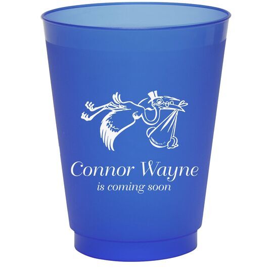 Special Stork Delivery Colored Shatterproof Cups