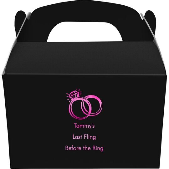 Wedding Rings Gable Favor Boxes